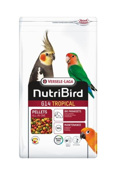 Versele Laga Nutribird G14 Tropical Paraketler Için Meyveli Pelet Yem 1 Kg BÖ...
