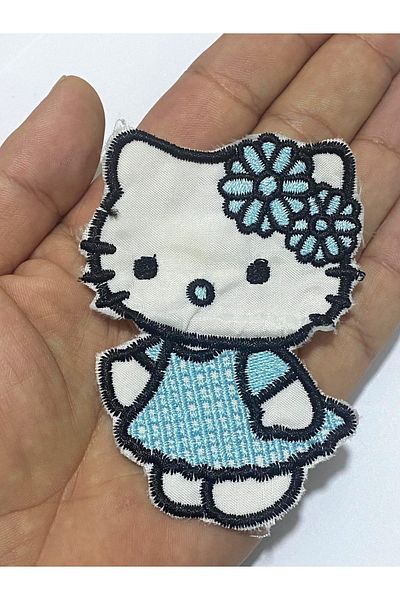 oldskoolbutik Helloo Kity Patch Crest Albastru