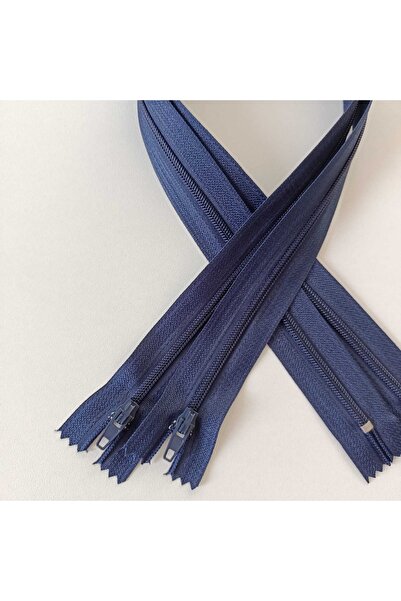 fabricorg Zipper 50 Cm 2 Pieces (Navy Blue)