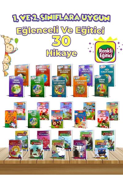 GÖNÜL YAYINCILIK 2.sınıflara Okumayı Sevdiren Uygun Öğretmen Tavsiyeli 30'lu Hikaye Seti.
