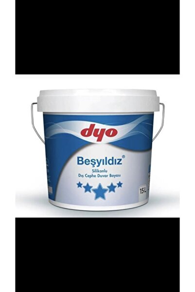 Dyo Beşyıldız Silikonlu Dış Cephe Duvar Boyası Açık Krem20 Kg (15lt) 10kg (7.5lt) 3,5kg (2,5lt)