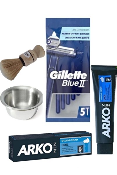 ARKO Men Cool Sakal Tıraş Seti Gilette Bulle Jilet