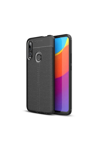 ZM STORE Huawei Y9 Prime 2019 Case Leather Surface Look Great Cut Niss Cover