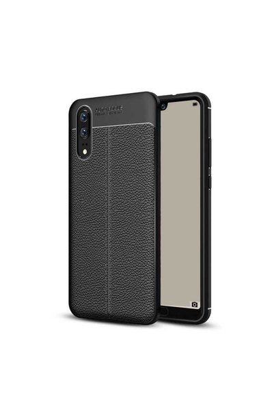 ZM STORE جراب Huawei P20 ذو سطح جلدي ذو مظهر رائع وغطاء Niss