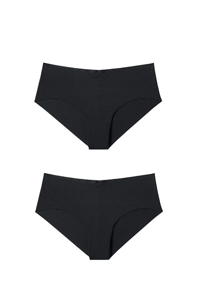 Simi Underwear Women's Black 2-Piece Laser Cut Panties
