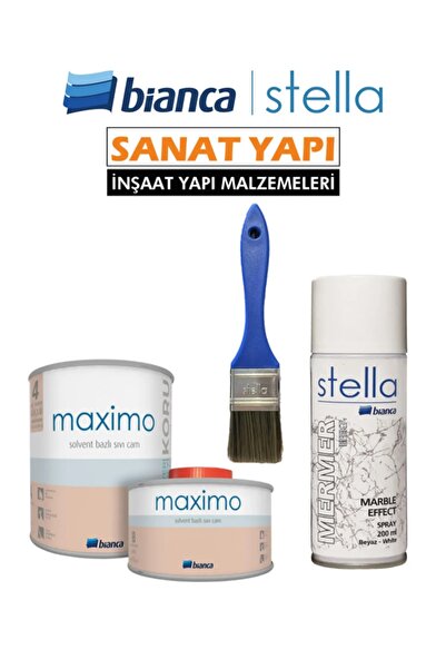 Bianca Stella Maximo Sıvı Cam Parlak + Efekt Sprey+Stella Efekt Fırça