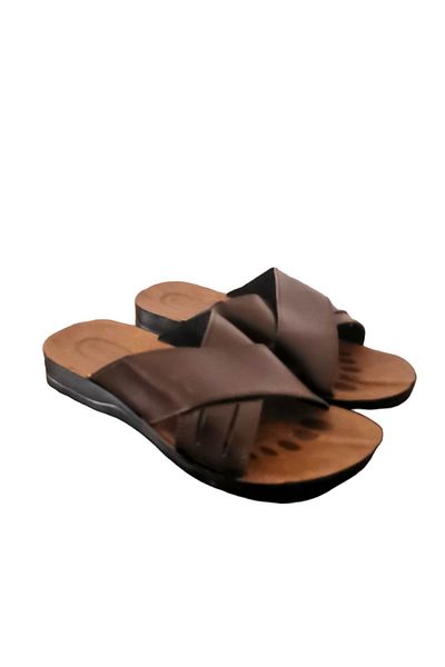 Behtah Kundura Ανδρικές παντόφλες King Size Large Size Μαύρες Casual Νούμερο 43 44 45 46 47
