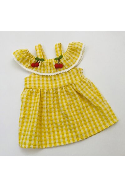 Baby Boss Sofia Bürümcük Fabric Cherry Strap Dress