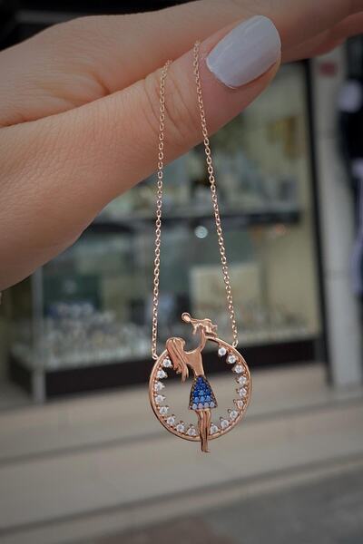 Erer Gümüş Gümüş Anne Bebek Kolyesi Sly656e3