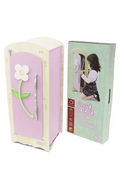 lulubere Ahşap Montessorı Oyuncak Mutfak Dolabı | Kız Bebek&çocuk Için Oyuncak Dolap| Evcilik Ve Mutfak Oyunu