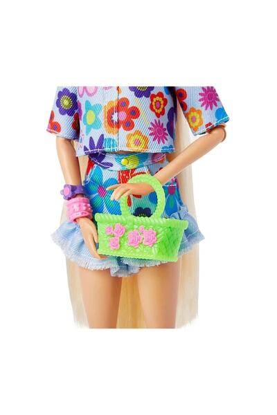 mattel Barbie Extra Mavi Etekli Bebek