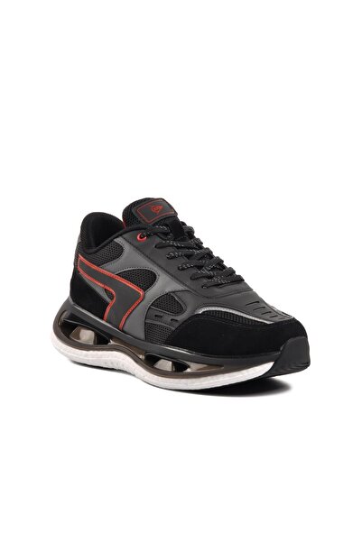 DUNLOP Мъжки спортни обувки Dnp-2203 - черни и червени с пяна подметка