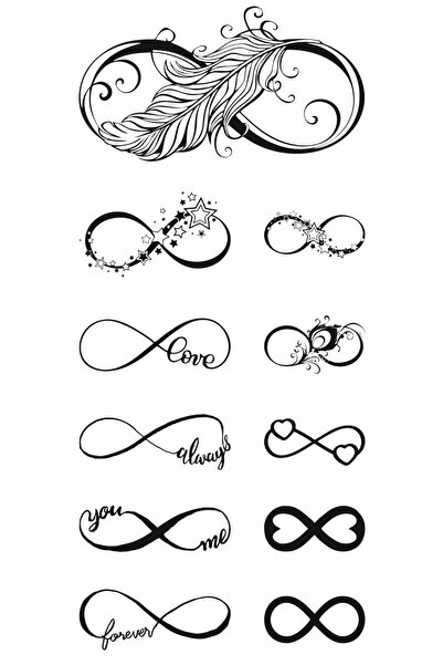 Trendonline Sonsuzluk Geçici Vücut Dövmesi