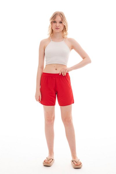 Eke Tekstil Women's Basic Medium Length Swimsuit Swim Shorts