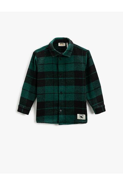Koton Lumberjack Shirt Long Sleeve Soft Textured