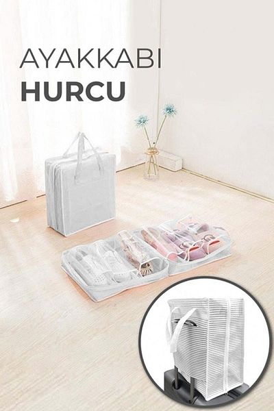 MasterCar 6 Compartment Travel Type - Storage Organizer Shoes Storage and Carrying Beach Bag