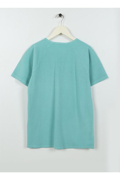 U.S. Polo Assn. Μπλουζάκι για αγόρι - Plain Mint, Fanokids