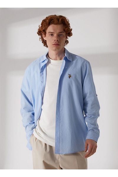 U.S. Polo Assn. Риза, Xs, светло синьо