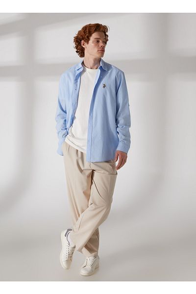U.S. Polo Assn. Риза, Xs, светло синьо
