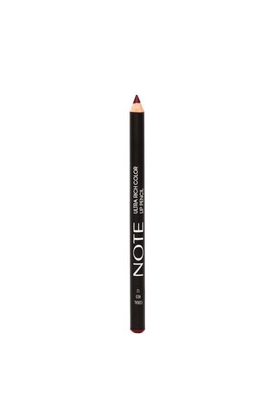 NOTE Ultra Rich Color Lip Pencil 12 Coral Red
