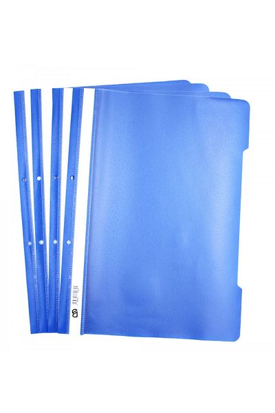 KRAF Folder albastru mare 3 buc + 1 buc. Pachet de 50 de file cu inele