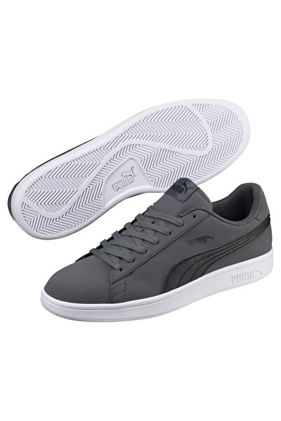 Puma Smash V2 Sneaker Gray Black Men's Casual Sports Shoes 365160-08 V4