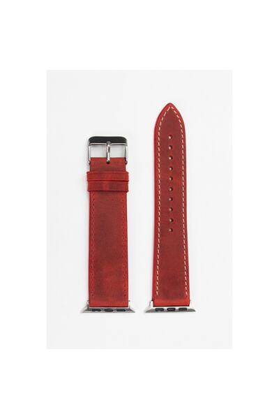 Wrapsol Apple Watch Band Leather Crazy Red 38-40-41 Mm Compatible