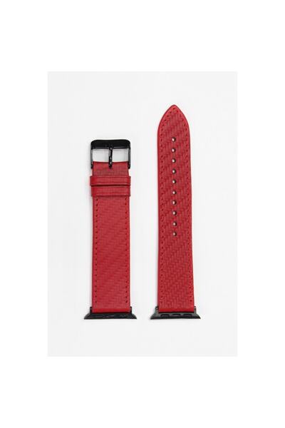 Wrapsol Apple Watch Band Red Carbon 38-40-41 Mm Compatible