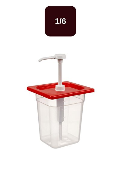 Corona Professional 1/6 Square Pp Body + Ketchup Mayonnaise Pump 2.5 Liter - ...