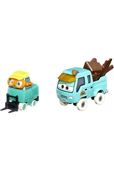 mattel Disney Pixar Cars 2'li Sarah Cogs&noriyuki Dxv99 Hhv09 Lisanslı Ürün