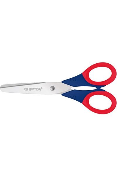 Gıpta K705 Model Children's Scissors - Soft Handle Plastic, Blunt Tip Body
