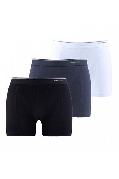 Blackspade Ανδρικό λευκό μαύρο ανθρακί Tender Cotton Boxer 3 τεμαχίων 9673