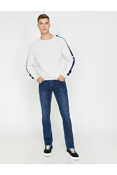 Koton Ανδρικό Blue Mark Jean Παντελόνι 0kam45047ld