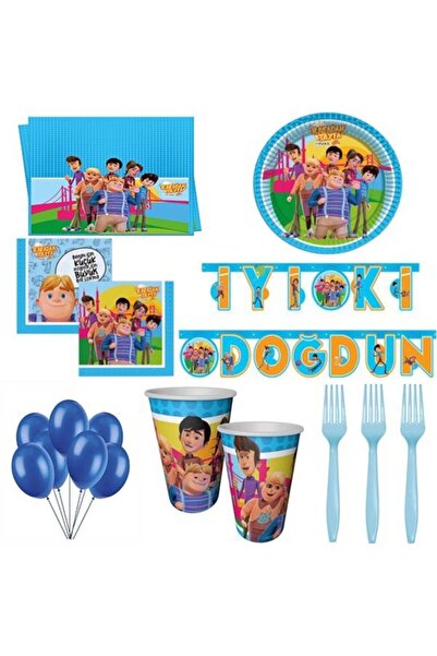 Genel Markalar Mini Party Store Rafadan Tayfa Parti Seti 8 Kişilik