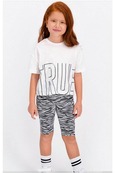 ROLY POLY Rolypoly True Zebra Cream - Girl's Bermuda Tights Set