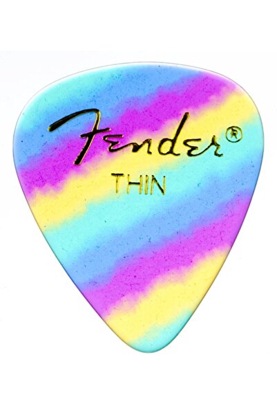 FENDER Shape Graphic Picks Rainbow  Thin Pena  1 Adet 351