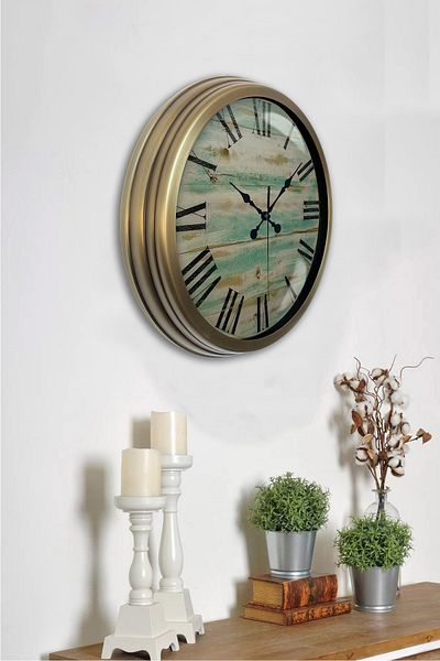 Kasva Concept Ρολόι τοίχου 40cm Antique Metal Antique Roman
