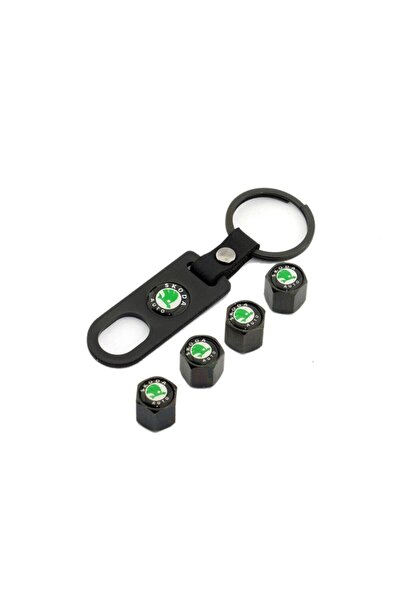 TAIWAN مجموعة سلسلة مفاتيح غطاء صمام معدني من سكودا