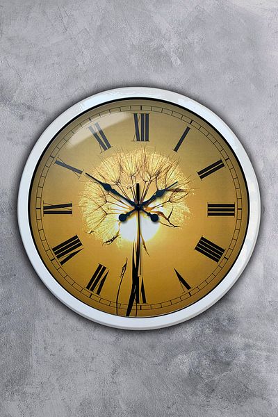 Kasva Concept Δώρο 40 εκ. Λευκό Μεταλλικό Ηλιακό Ρολόι Τοίχου