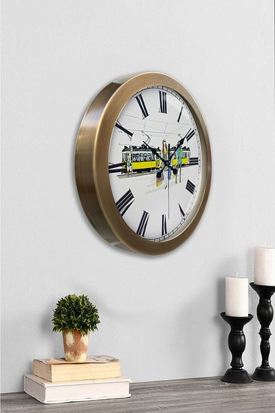 Kasva Concept 36 cm Tumbled Metal Fashion Wall Clock