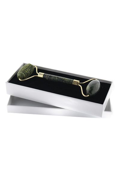 PEDRAS Yeşim Face Roller (One Side Serrated) Facial Massage Stone