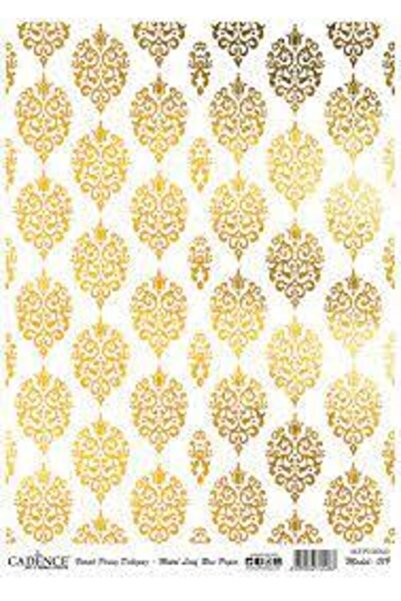 Cadence موديل 019 ديكوباج نحاس رقائق ذهبي