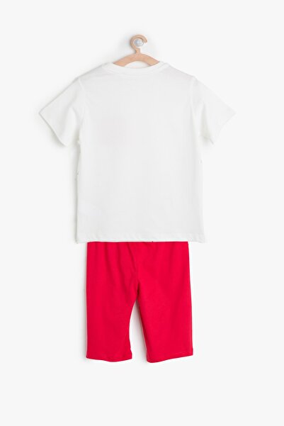 Koton Pyjama - Rot - Mit Slogan