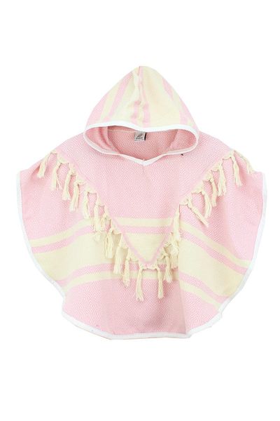 Bedinn Peshtemal Poncho Diamond Pink