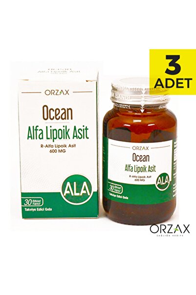 Ocean حمض ألفا ليبوك المحيط 600 ملغ 30 كبسولة × 3 قطع