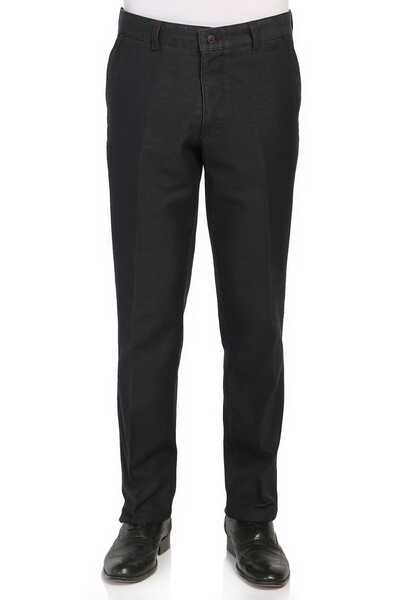 Varetta Men's Black Lycra Thick Pocket Classic Cut Jeans