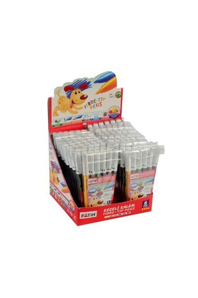 Fatih Felt Tip Pen 6 Pack x 24 Pieces