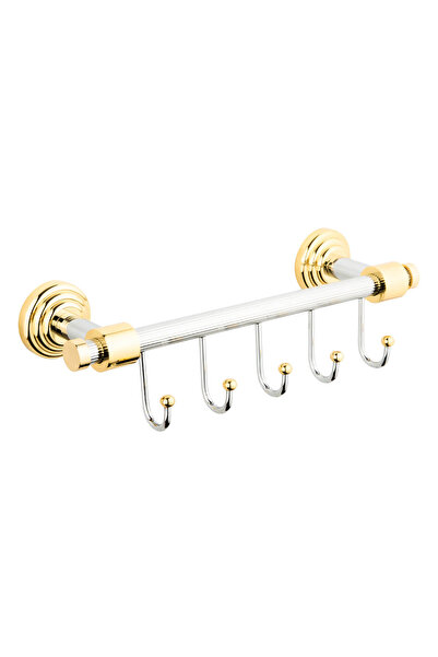 Saray Banyo Saray Pirinç 3'Lü Askılık Plus Altın Krom