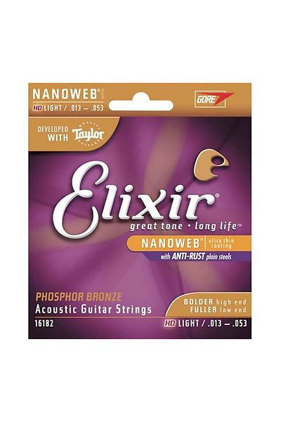 Elixir 013-053 Χορδή ακουστικής κιθάρας από μπρούτζο φωσφόρου (16182)