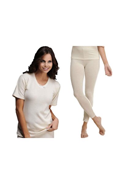 Hasyün 100% Wool Men's and Women's Family Package, Women's Wool Underwear Set, Men's Wool Suit